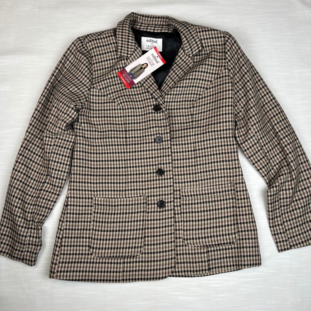 Edited x Hunter McGrady Classic Blazer  Jacket XS NEW Dark Academia Grandpacore